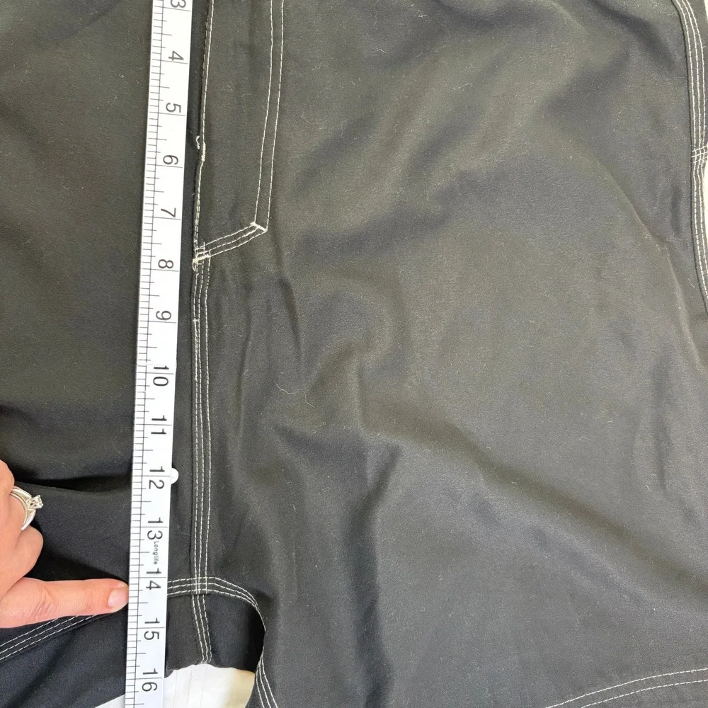 Burnside Mens Black Performance Board‎ Shorts Cargo Pocket Size 38 B9301 NEW NWT